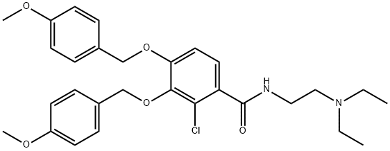 Benzamide, 2-chloro-N-[2-(diethylamino)ethyl]-3,4-bis[(4-methoxyphenyl)methoxy]- Structural