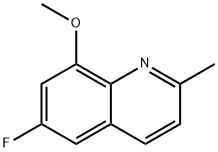 Quinoline, 6-fluoro-8-methoxy-2-methyl- Structural