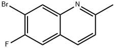 Quinoline, 7-bromo-6-fluoro-2-methyl- Structural