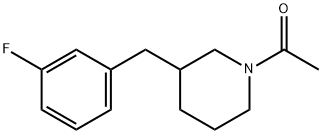 l-[3-(3-fluorobenzyl)piperidin-l-yl]ethanone Structural