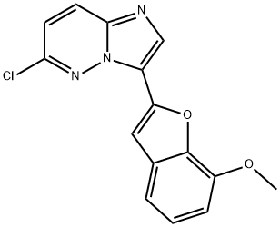 Imidazo[1,2-b]pyridazine, 6-chloro-3-(7-methoxy-2-benzofuranyl)- Structural