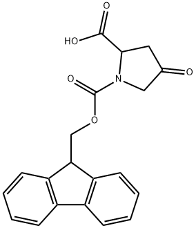 Fmoc-DL-Pro(4-Keto)-OH Structural