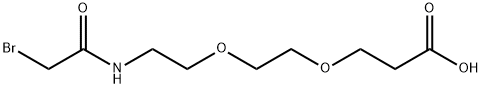 Bromoacetamido-PEG2-Acid Structural