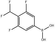 Boronic acid, B-[4-(difluoromethyl)-3,5-difluorophenyl]- Structural