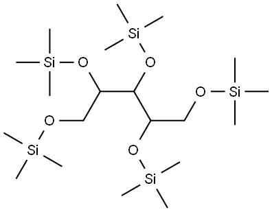 Xylitol, 1,2,3,4,5-pentakis-O-(trimethylsilyl)- Structural