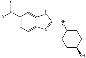 Cyclohexanol, 4-[(6-nitro-1H-benzimidazol-2-yl)amino]-, trans- Structural