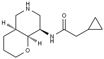 rel-2-cyclopropyl-N-((4aS,8R,8aS)-octahydro-2H-pyrano[3,2-c]pyridin-8-yl)acetamide Structural