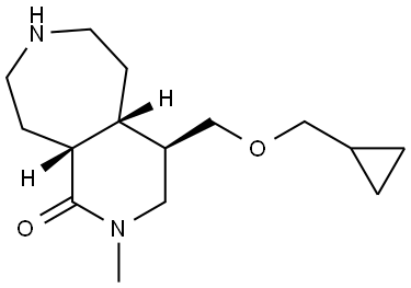 Rel-(4R,4Ar,9Ar)-4-((Cyclopropylmethoxy)Methyl)-2-Methyldecahydro-1H-Pyrido[3,4-D]Azepin-1-One Structural