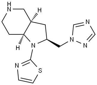 Rel-2-((2S,3Ar,7As)-2-((1H-1,2,4-Triazol-1-Yl)Methyl)Octahydro-1H-Pyrrolo[3,2-C]Pyridin-1-Yl)Thiazole Structural