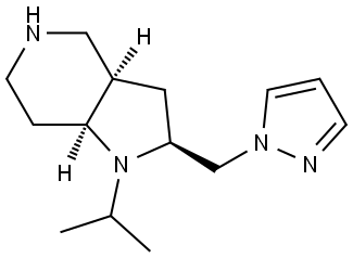 Rel-(2S,3Ar,7As)-2-((1H-Pyrazol-1-Yl)Methyl)-1-Isopropyloctahydro-1H-Pyrrolo[3,2-C]Pyridine Structural