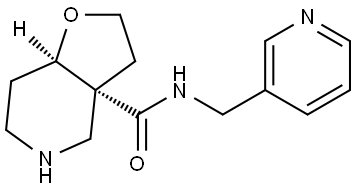 Rel-(3Ar,7Ar)-N-(Pyridin-3-Ylmethyl)Octahydrofuro[3,2-C]Pyridine-3A-Carboxamide Structural