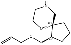 Rel-(1S,5S)-1-(Allyloxymethyl)-6-Oxa-9-Azaspiro[4.5]Decane Structural