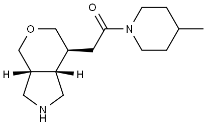 Rel-1-(4-Methylpiperidin-1-Yl)-2-((3Ar,7S,7As)-Octahydropyrano[4,3-C]Pyrrol-7-Yl)Ethanone Structural