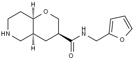 Rel-(3S,4As,8Ar)-N-(Furan-2-Ylmethyl)Octahydro-2H-Pyrano[3,2-C]Pyridine-3-Carboxamide Structural
