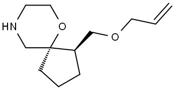 rel-(1R,5S)-1-(allyloxymethyl)-6-oxa-9-azaspiro[4.5]decane Structural
