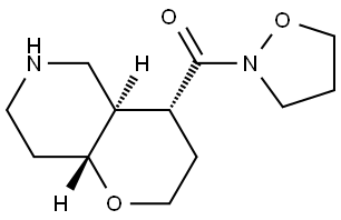 rel-isoxazolidin-2-yl((4R,4aR,8aR)-octahydro-2H-pyrano[3,2-c]pyridin-4-yl)methanone Structural