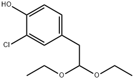 Phenol, 2-chloro-4-(2,2-diethoxyethyl)- Structural