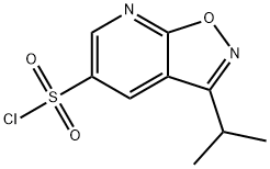 Isoxazolo[5,4-b]pyridine-5-sulfonyl chloride, 3-(1-methylethyl)- Structural