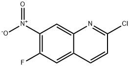 Quinoline, 2-chloro-6-fluoro-7-nitro- Structural