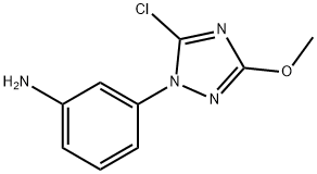 Benzenamine, 3-(5-chloro-3-methoxy-1H-1,2,4-triazol-1-yl)- Structural
