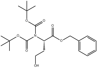L-Homoserine, N,N-bis[(1,1-dimethylethoxy)carbonyl]-, phenylmethyl ester Structural