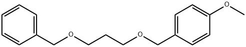 Benzene, 1-methoxy-4-[[3-(phenylmethoxy)propoxy]methyl]- Structural
