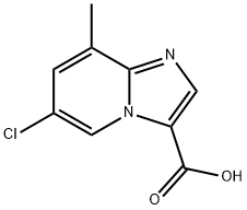 Imidazo[1,2-a]pyridine-3-carboxylic acid, 6-chloro-8-methyl- Structural