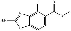 methyl 2-amino-4-fluoro-1,3-benzothiazole-5-carboxylate Structural