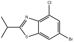 Benzothiazole, 6-bromo-4-chloro-2-(1-methylethyl)- Structural