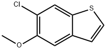 Benzo[b]thiophene, 6-chloro-5-methoxy- Structural