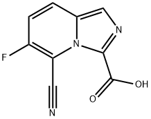 Imidazo[1,5-a]pyridine-3-carboxylic acid, 5-cyano-6-fluoro- Structural