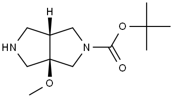rel-tert-butyl (3aR,6aR)-3a-methoxyhexahydropyrrolo[3,4-c]pyrrole-2(1H)-carboxylate Structural