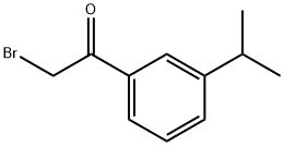 Ethanone, 2-bromo-1-[3-(1-methylethyl)phenyl]- Structural