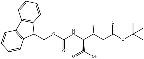 L-Glutamic acid, N-[(9H-fluoren-9-ylmethoxy)carbonyl]-3-methyl-, 5-(1,1-dimethylethyl) ester, (3R)- Structural