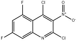 Quinoline, 2,4-dichloro-5,7-difluoro-3-nitro- Structural
