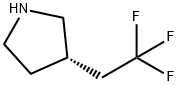 Pyrrolidine, 3-(2,2,2-trifluoroethyl)-, (3S)- Structural