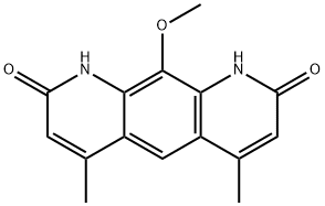 Pyrido[3,2-g]quinoline-2,8(1H,9H)-dione, 10-methoxy-4,6-dimethyl- Structural