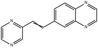 Quinoxaline, 6-[2-(2-pyrazinyl)ethenyl]- Structural