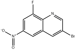 Quinoline, 3-bromo-8-fluoro-6-nitro- Structural