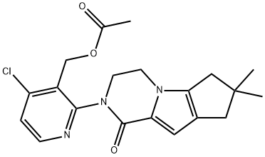 (4-chloro-2-{4,4-dimethyl-9-oxo-1,10-diazatricyclo[6.4.0.02,]dodeca-2(6),7-dien-10-yl}pyridin-3-yl)methyl acetate Structural