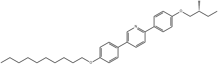 Pyridine, 5-[4-(decyloxy)phenyl]-2-[4-(2-methylbutoxy)phenyl]-, (R)- (9CI) Structural