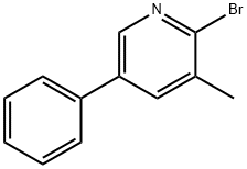 Pyridine, 2-bromo-3-methyl-5-phenyl- Structural