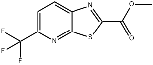 Thiazolo[5,4-b]pyridine-2-carboxylic acid, 5-(trifluoromethyl)-, methyl ester Structural