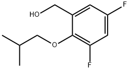 Benzenemethanol, 3,5-difluoro-2-(2-methylpropoxy)- Structural