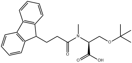 L-Serine, O-(1,1-dimethylethyl)-N-[3-(9H-fluoren-9-yl)-1-oxopropyl]-N-methyl- Structural
