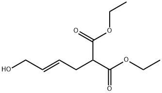 Propanedioic acid, (4-hydroxy-2-butenyl)-, diethyl ester, (E)- (9CI) Structural