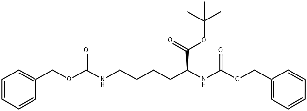 L-Lysine, N2,N6-bis[(phenylmethoxy)carbonyl]-, 1,1-dimethylethyl ester Structural
