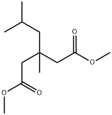 Pentanedioic acid, 3-methyl-3-(2-methylpropyl)-, 1,5-dimethyl ester Structural