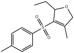 Furan, 2-ethyl-2,5-dihydro-4-methyl-3-[(4-methylphenyl)sulfonyl]- Structural