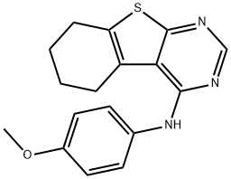 N-(4-methoxyphenyl)-5,6,7,8-tetrahydro-[1]benzothiolo[2,3-d]pyrimidin-4-amine Structural